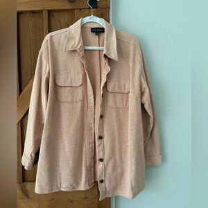 Lane Bryant Coral Striped Jacket